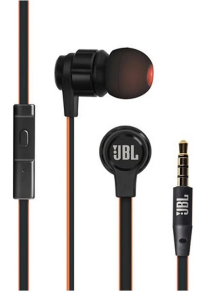 Jbl T180A Pure Bass Kulak İçi Kulaklık Mikrofonlu Clear Sound Siyah