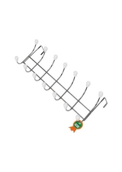 7 Li Krom Panel Kapı Arkası Tel Askı (1 Adet)