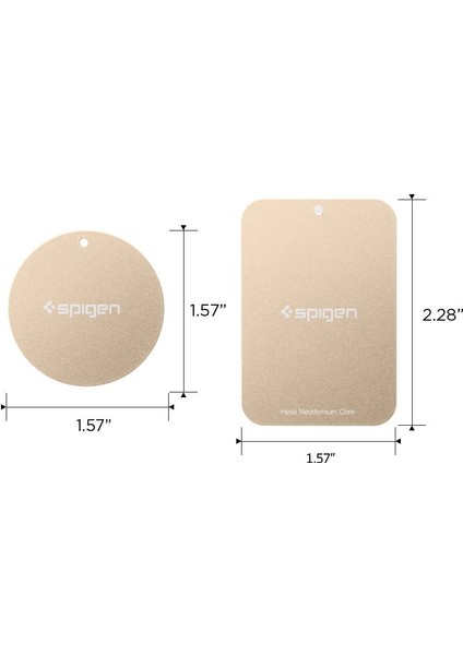 Kuel MP-4P Araç Tutucu Metal Plaka Gold (4 Adet) - 000CG21385