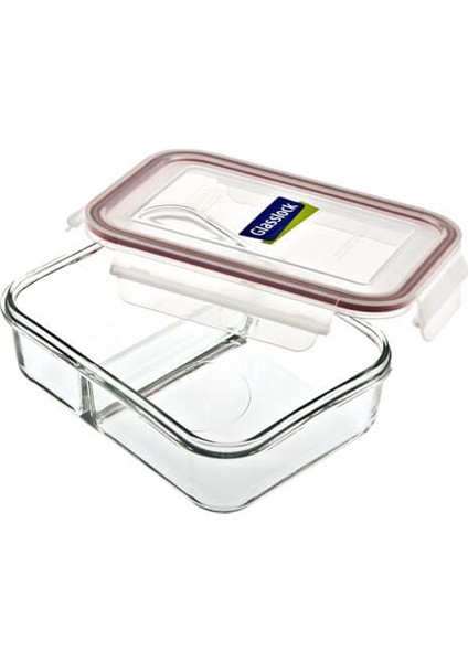 Duo 1000Ml Bölmeli Cam Saklama Kabı