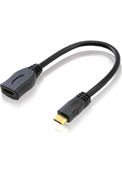 HDMI F (Dişi) To Mini HDMI M (Erkek) Çevirici Kablo 20 cm