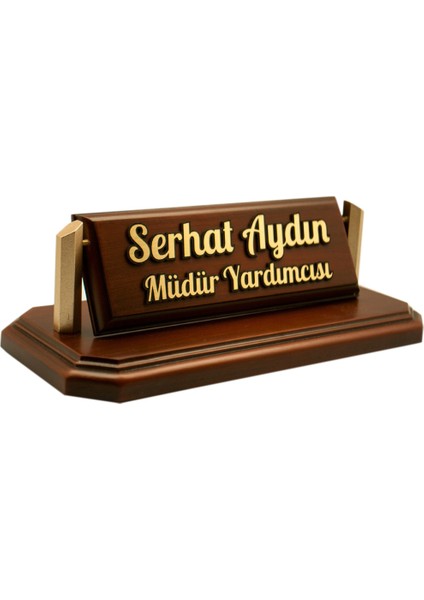 Kabartma Ahşap Masa İsimliği - Virona