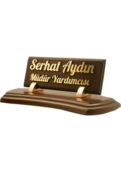 Kabartma Ahşap Masa İsimliği - Riola