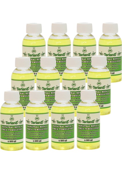 Sanatsal Boya ve Fırça Temizleyici 12 x 100 Ml Artist Brush Cleaner