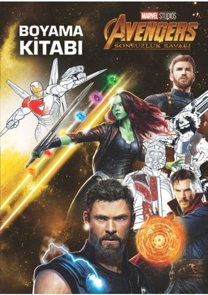 Marvel Avengers Sonsuzluk Savaşı Boyama Kitabı