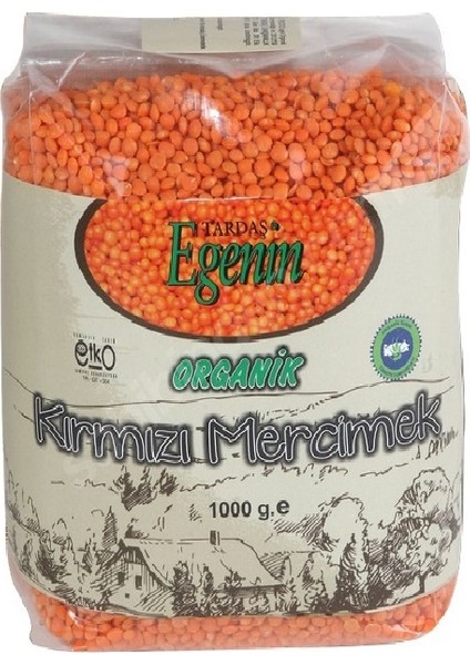 Tardaş Egenin Organik Kırmızı Mercimek 1 kg