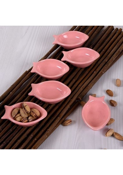 6 Adet Mini Balık Pembe Sosluk