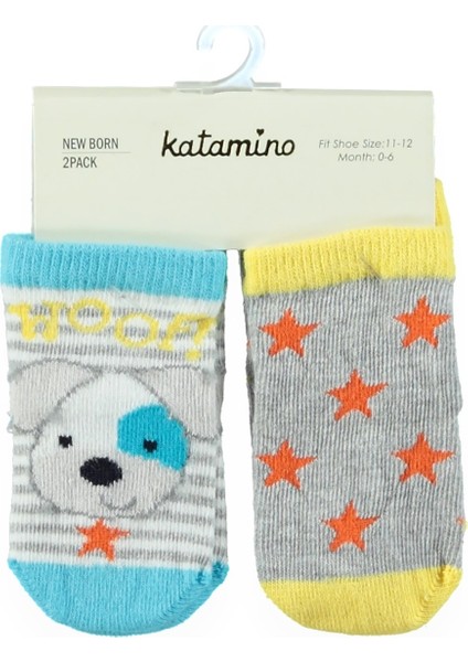 2'li Hoof Soket Çorap - Kahverengi