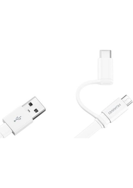 2'si 1 Arada Type-C Micro USB Şarj ve Data Kablosu 1.5 Metre