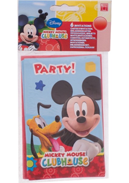 Home Davetiye "Mıckey Playful" 6'Lı Paket