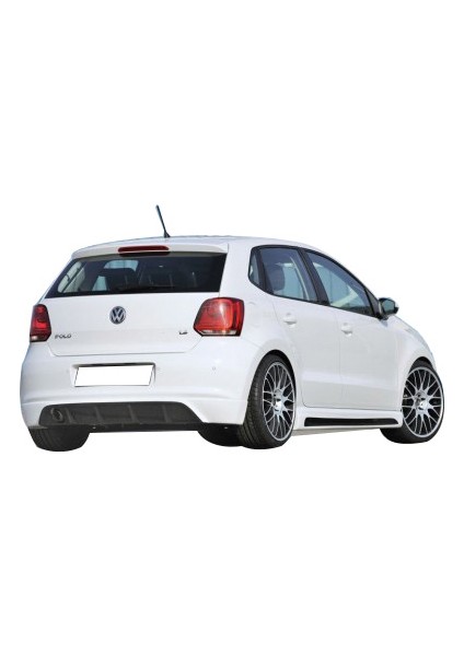 Volkswagen Polo 6R 2010 - 2014 Rieger Makyajsız Arka Tampon Eki - Difüzör (Plastik) fiyatları