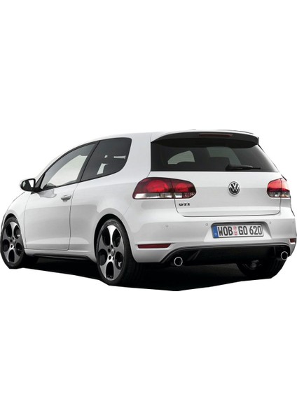 Volkswagen Golf 6 2009 - 2012 GTI Arka Tampon Eki - Difüzör (Plastik)