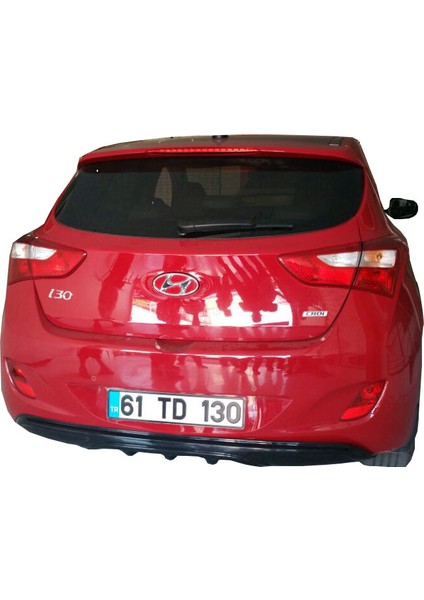 Hyundai İ30 2011 - 2016 Arka Tampon Eki - Difüzör (Plastik)