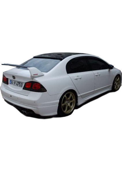 Honda Civic FD6 2006 - 2011 Mugen Arka Tampon Eki - Difüzör (Plastik)