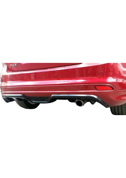 Ford Focus 3 HB 2012 - 2014 Arka Tampon Eki - Difüzör (Plastik)