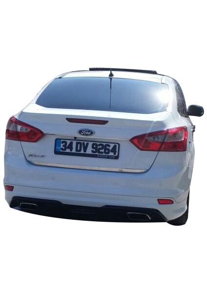 Ford Focus 3 Sedan Arka Tampon Eki - Difüzör (Plastik)