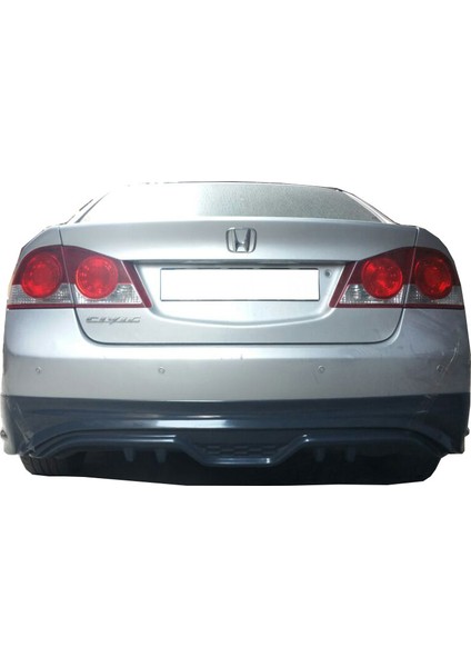 Honda Civic FD6 2006 - 2011 Custom Arka Tampon Eki - Difüzör (Plastik)