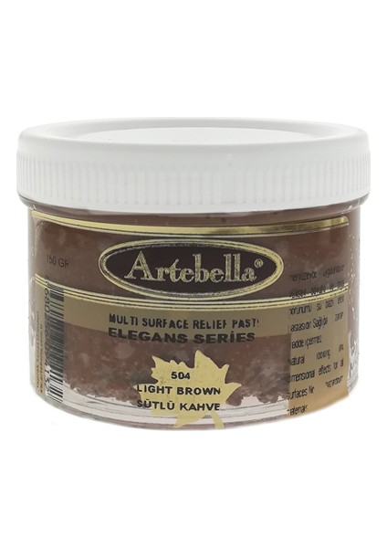 Multi Surface Rölyef Pastası 250 gr Elegans 504 Sütlü Kahve