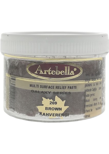 Multi Surface Rölyef Pastası 250 gr Galaxy 209 Kahverengi