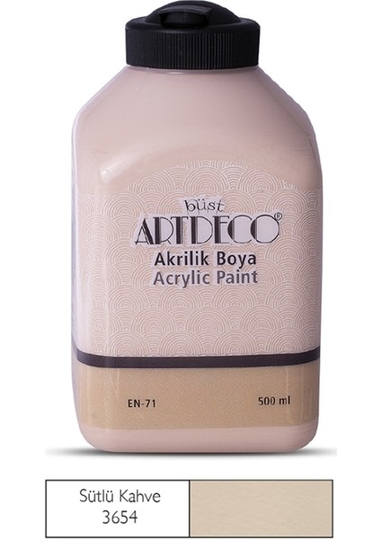 Akrilik Ahşap Boyası 500 ml 3654 Sütlü Kahve