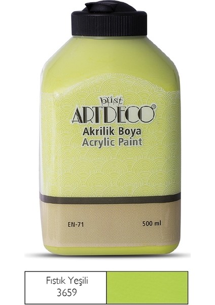 Akrilik Ahşap Boyası 500 ml 3659 Fıstık Yeşili