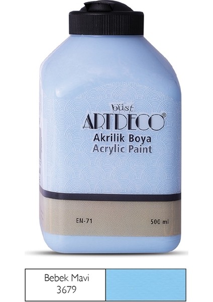 Akrilik Ahşap Boyası 500 ml 3679 Bebek Mavi