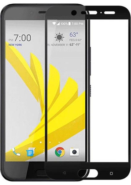 HTC 10 Evo Tam Kaplayan Çerçeveli Tempered Cam Koruma