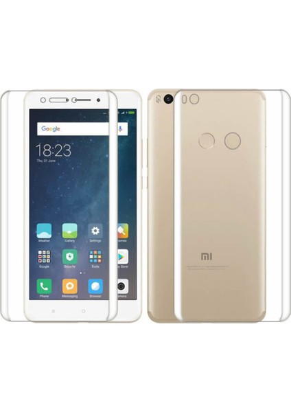 Xiaomi Mi Max 2 Full Ön Arka Kaplama TPU Soft Koruma Filmi