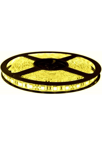 İç Mekan Şerit Led 3 Çipli 12 Volt Metrede 60 Led Sarı