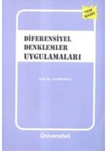 Diferensiyel Denklemler Uygulamaları - Ali Dönmez