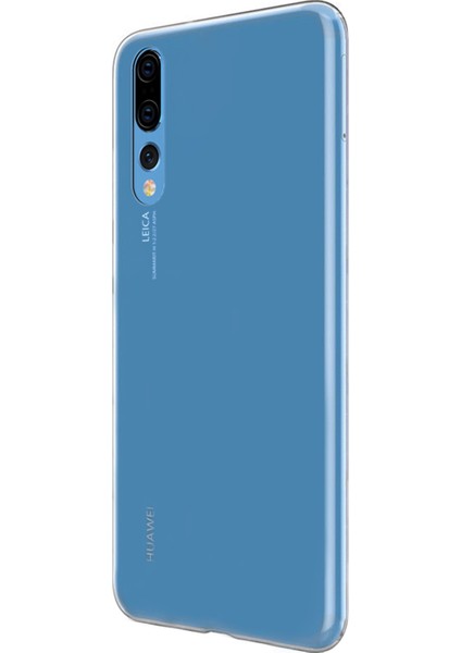 Huawei P20 Pro Kılıf Transparent Soft Beyaz