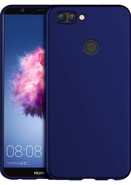 Matte Silicone Huawei P Smart Kılıf Lacivert