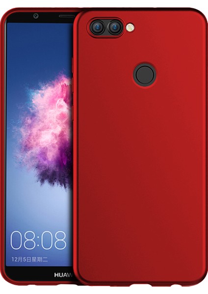 Matte Silicone Huawei P Smart Kılıf Bordo