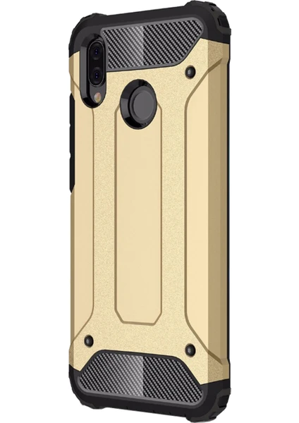 Huawei P20 Lite Kılıf Rugged Armor Gold