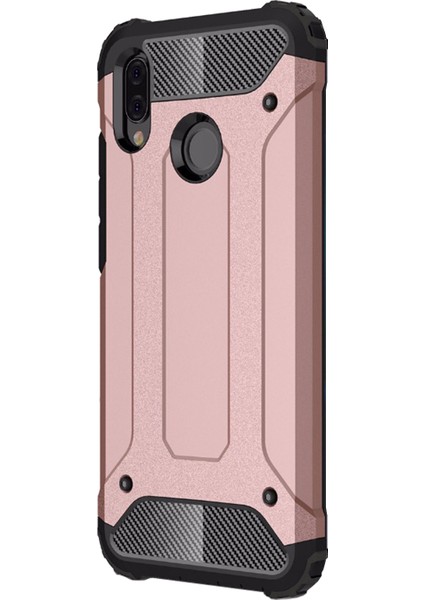 Huawei P20 Lite Kılıf Rugged Armor Rose Gold