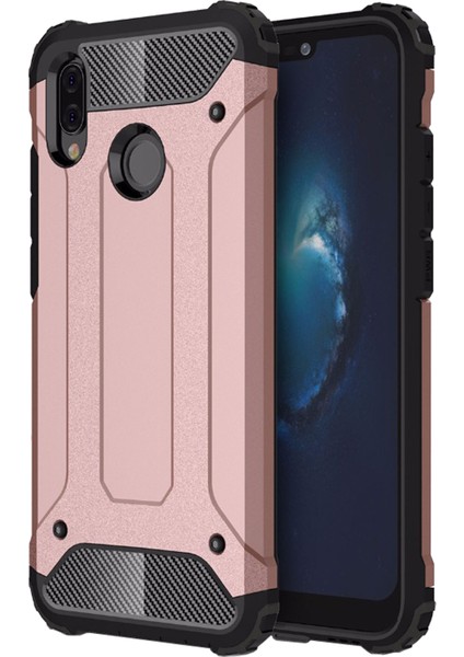 Huawei P20 Lite Kılıf Rugged Armor Rose Gold