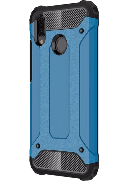 Huawei P20 Lite Kılıf Rugged Armor Mavi