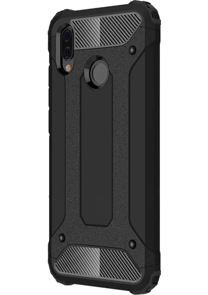 Huawei P20 Lite Kılıf Rugged Armor Siyah