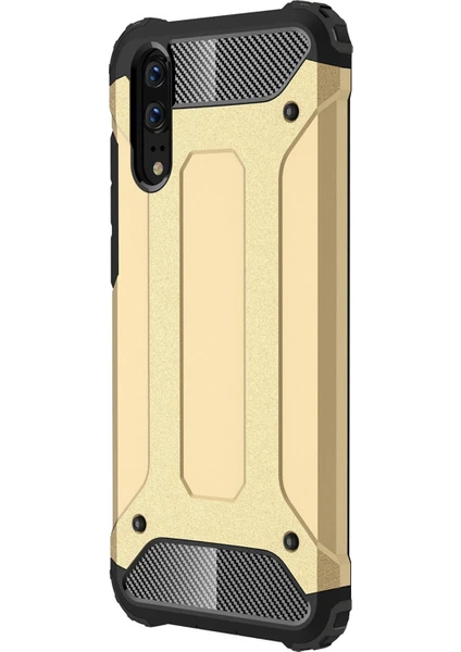 Huawei P20 Kılıf Rugged Armor Gold