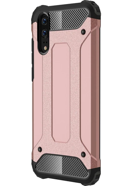 Huawei P20 Kılıf Rugged Armor Rose Gold