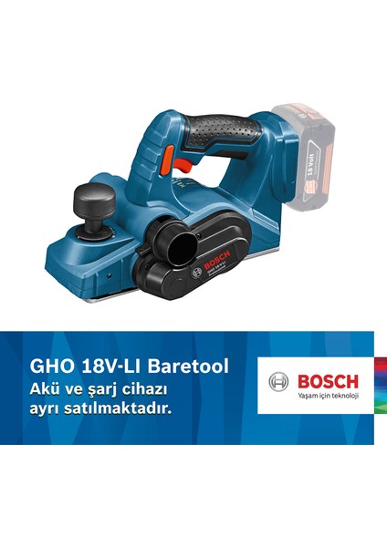 Professional GHO 18V-LI Planya Makinesi Baretool