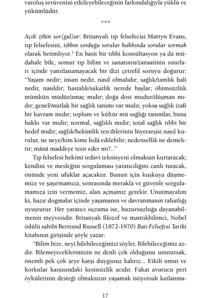 Hekimin Filozof Hali - M. Bilgin Saydam