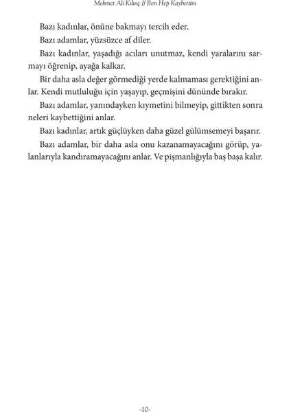 Ben Hep Kaybettim - Mehmet Ali Kılınç