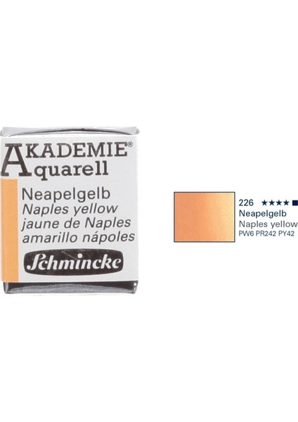 Akademie Aquarell Suluboya 1/2 Tablet Naples Yellow