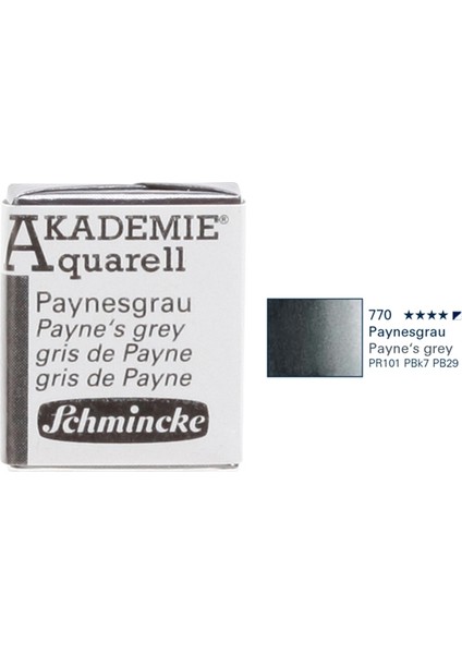 Akademie Aquarell Suluboya 1/2 Tablet Payne'S Grey