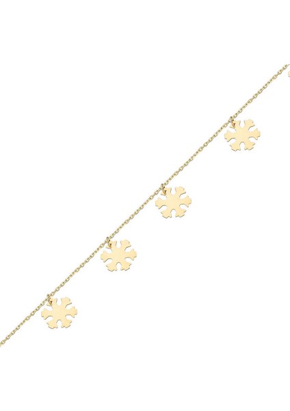 Altın Kar Tanesi Bileklik