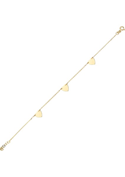 Altın Üç Kalp Bileklik fiyatları