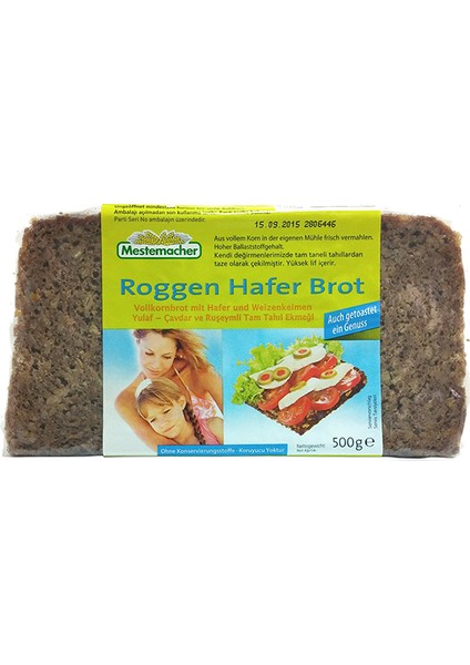 Yulaf - Çavdar Ve Rüşeymli Tam Tahıllı Ekmeği 500 gr