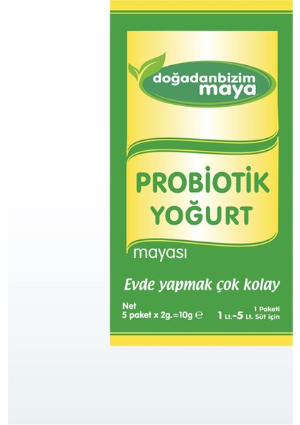 Doğadan Bizim Probiyotik Yoğurt Mayası. 1 Kutu