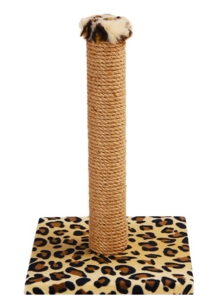 Cat Hause Tekli Kedi Tirmalama Tahtasi 52 Cm Leopar Desenli
